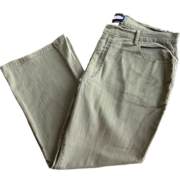 Soft Green Stretch Jeans L.A Blues Womens Plus Size 20 W Light Khaki Olive Green - Picture 8 of 12